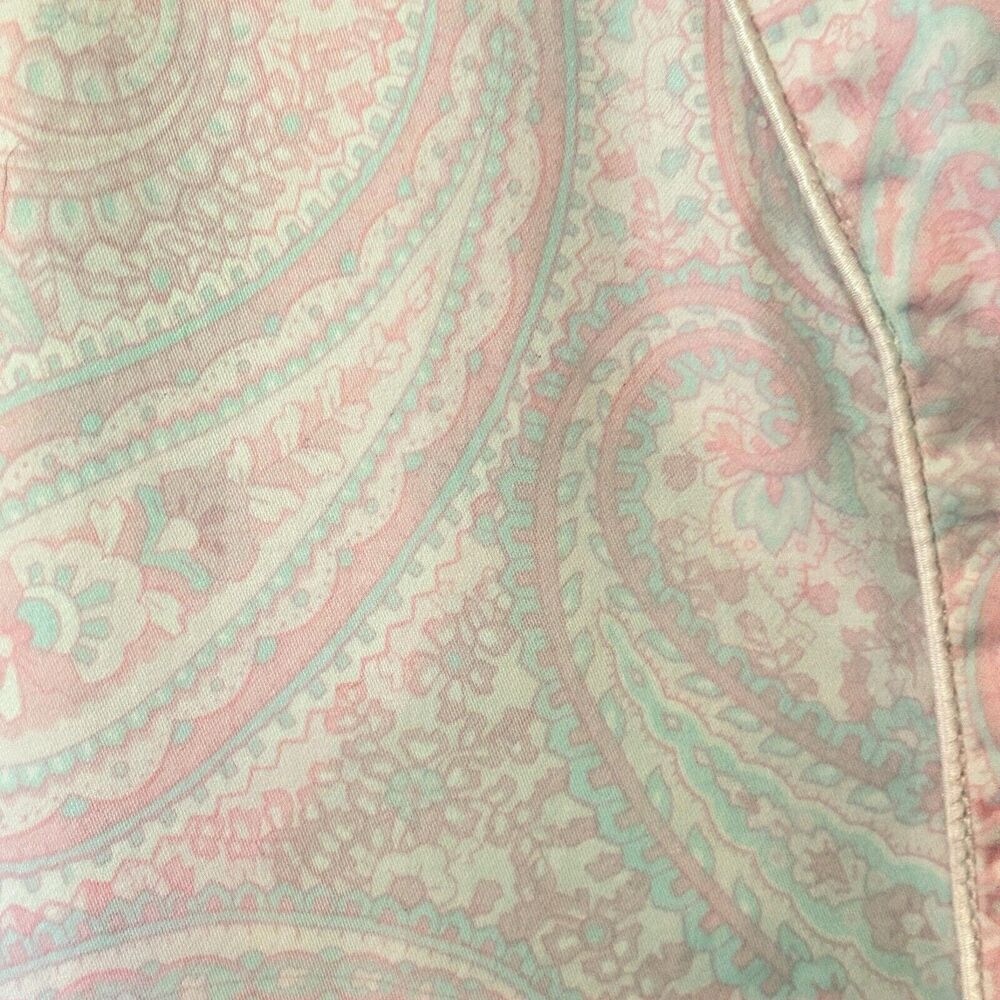 MISS ELAINE Women’s Pink Paisley Print 100% Cotton Flannel Nightgown Size S - Picture 10 of 13